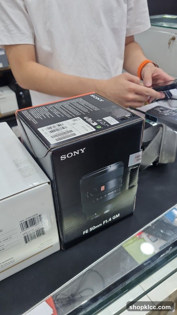 Sony Camera Lens Box Display