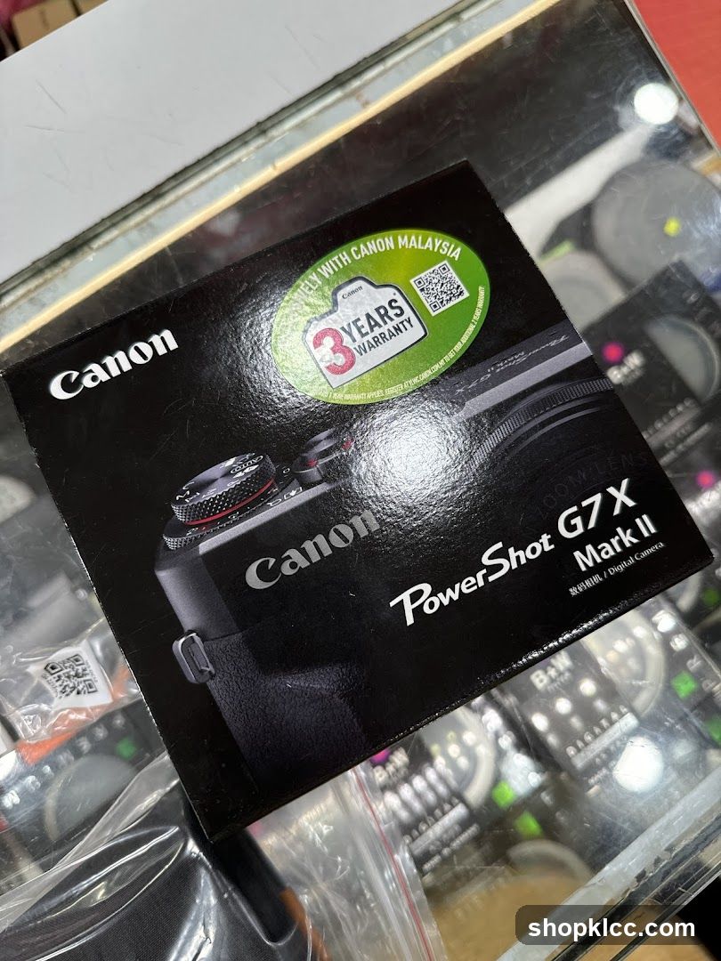 Canon PowerShot G7 X Mark II Box