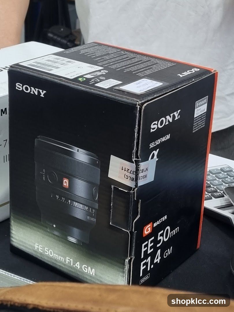 Sony Camera Lens Box