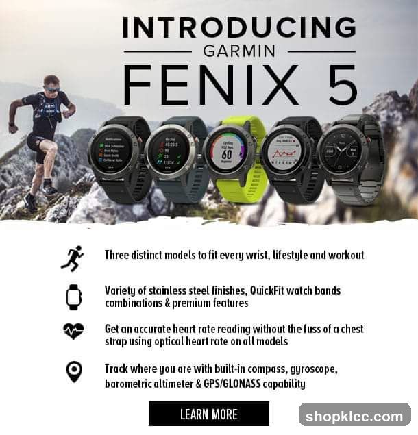 Garmin Fenix 5 Watch Advertisement