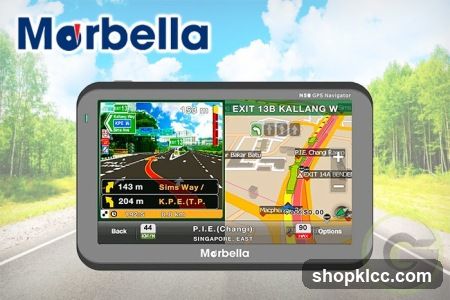 Marbella GPS Navigation Device Display