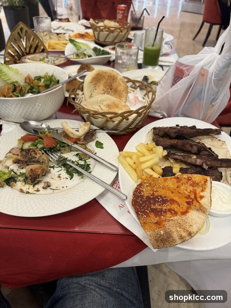 Middle Eastern Meal Spread