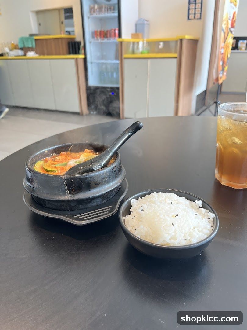 Steaming Stew and Rice