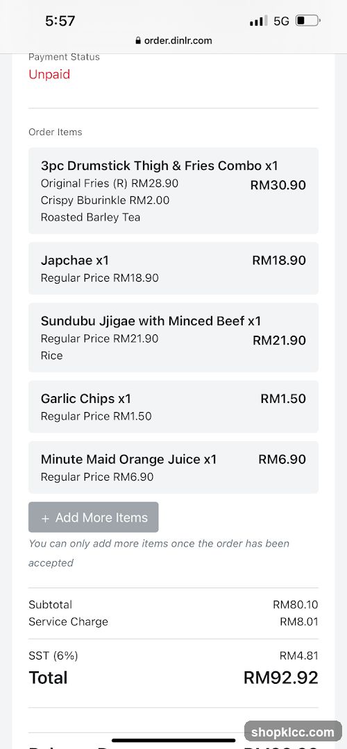 Order Summary