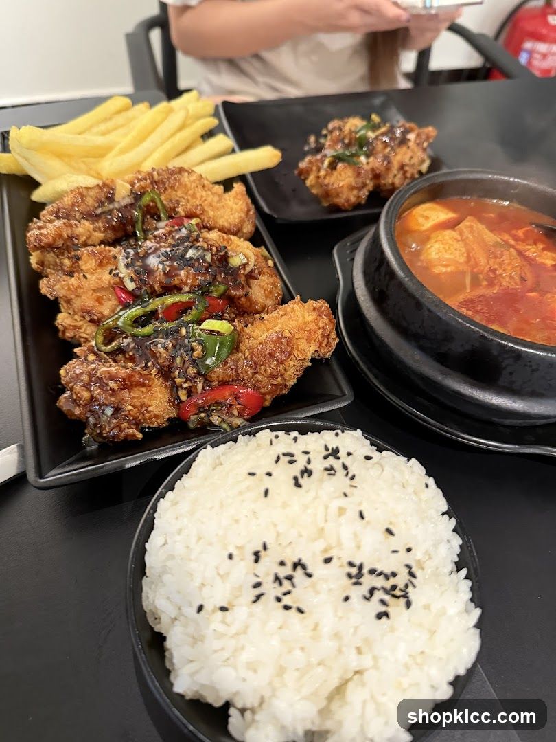 Korean Fried Chicken and Stew