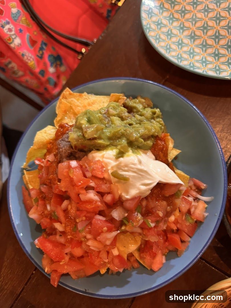 Nachos with Guacamole and Salsa
