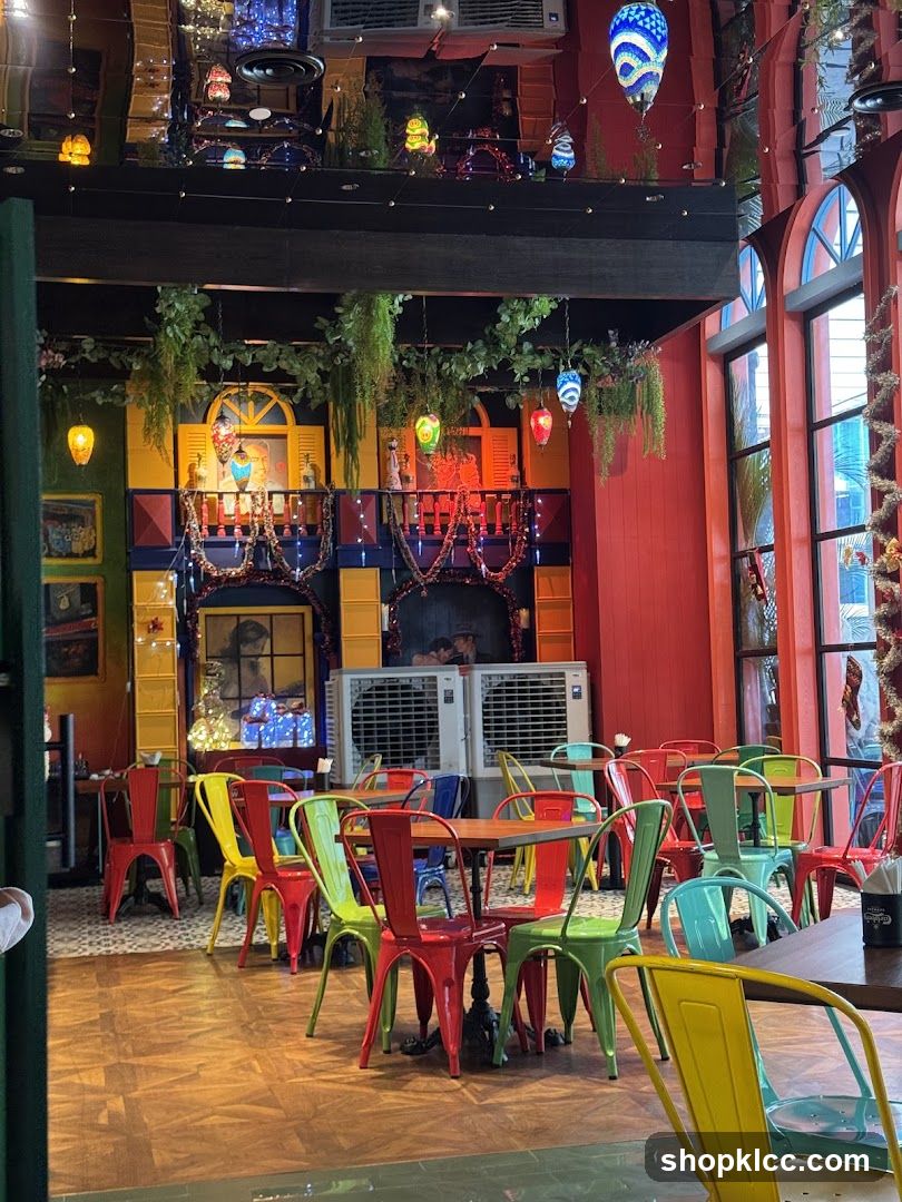 Colorful Cafe Interior