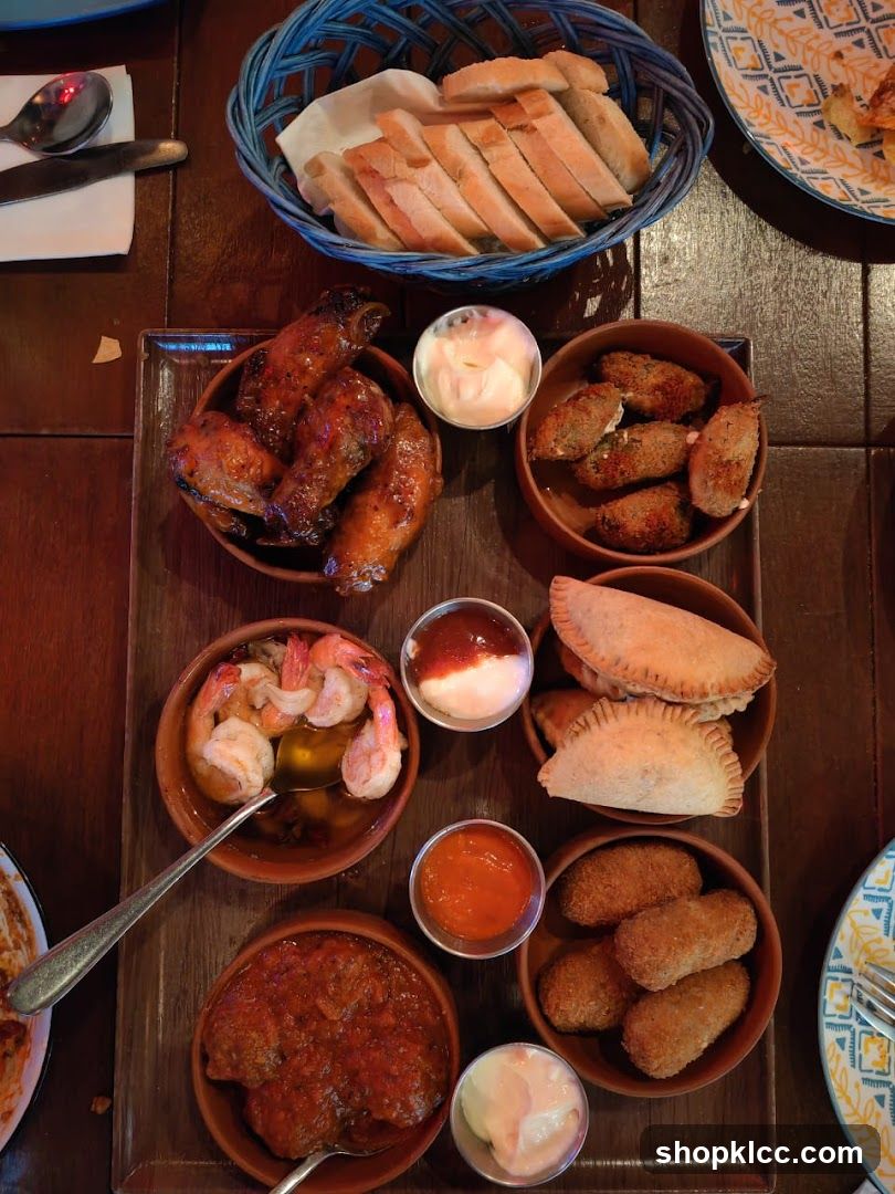 Food Platter with Various Dishes