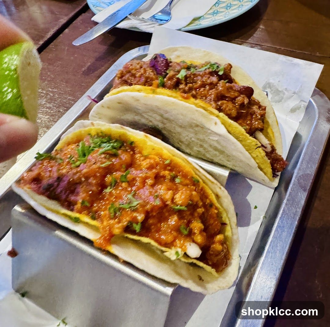 Tacos with Salsa and Lime