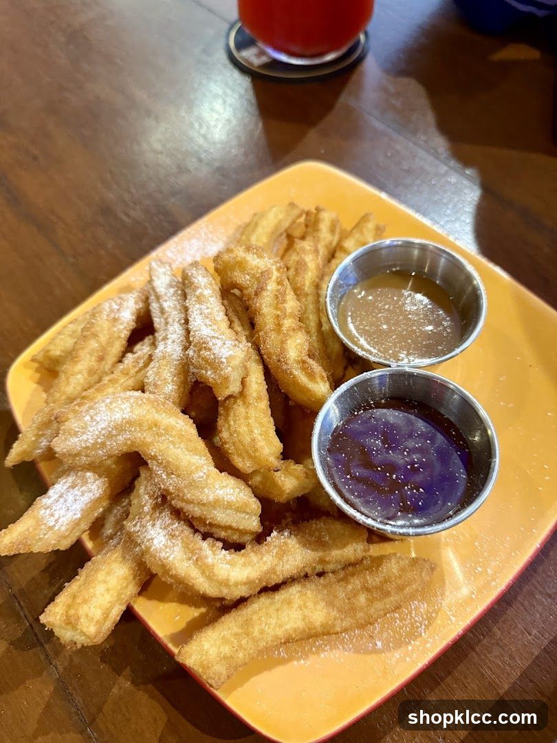 Churros with Dipping Sauces