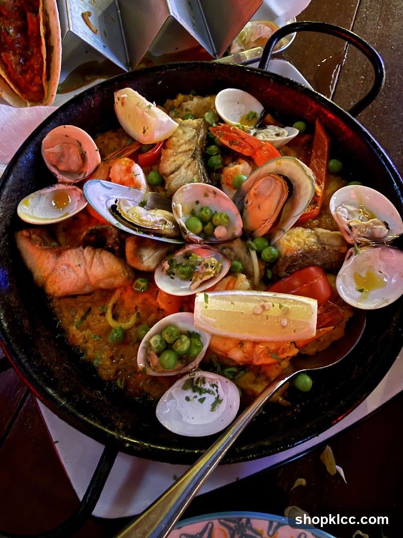 Seafood Paella Dish