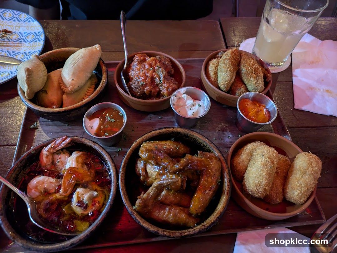 Food Platter with Various Dishes
