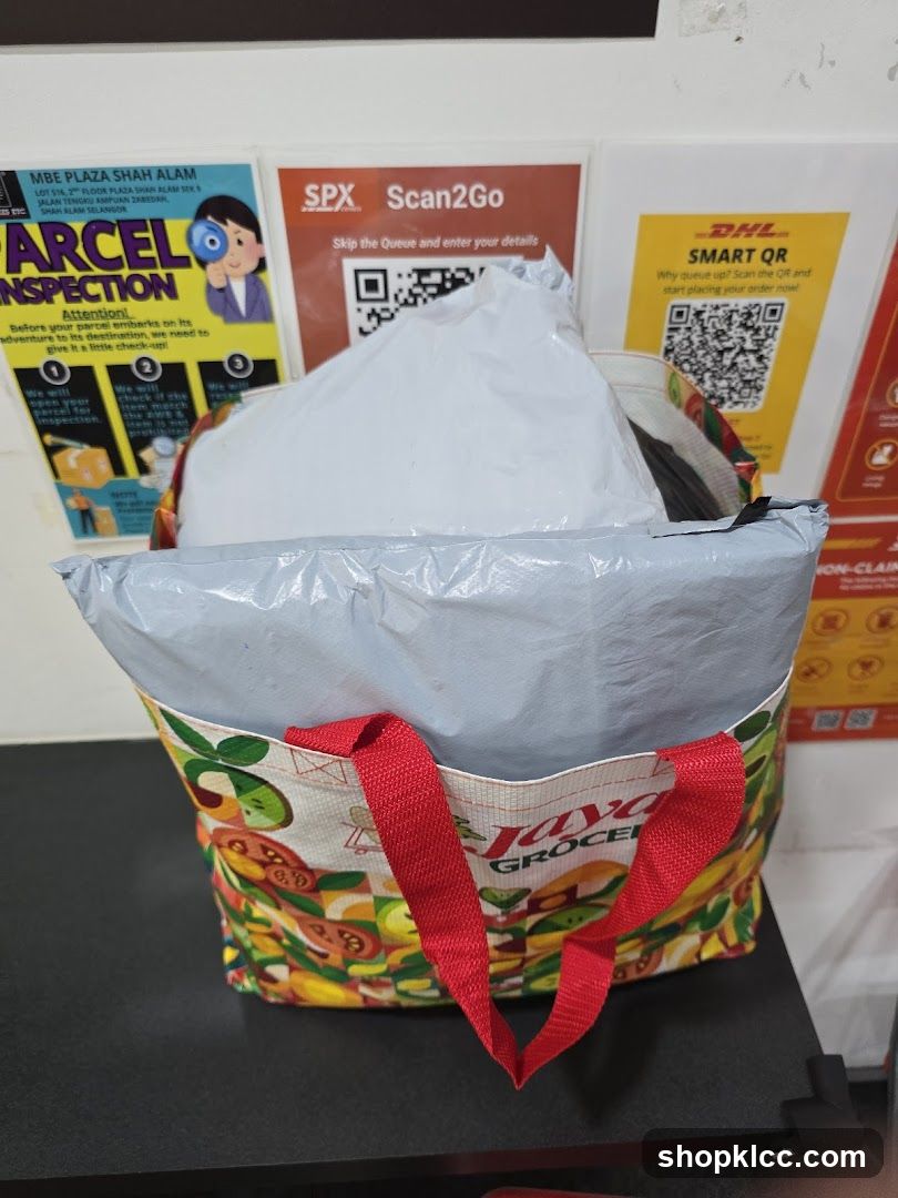 Parcels and promotional posters