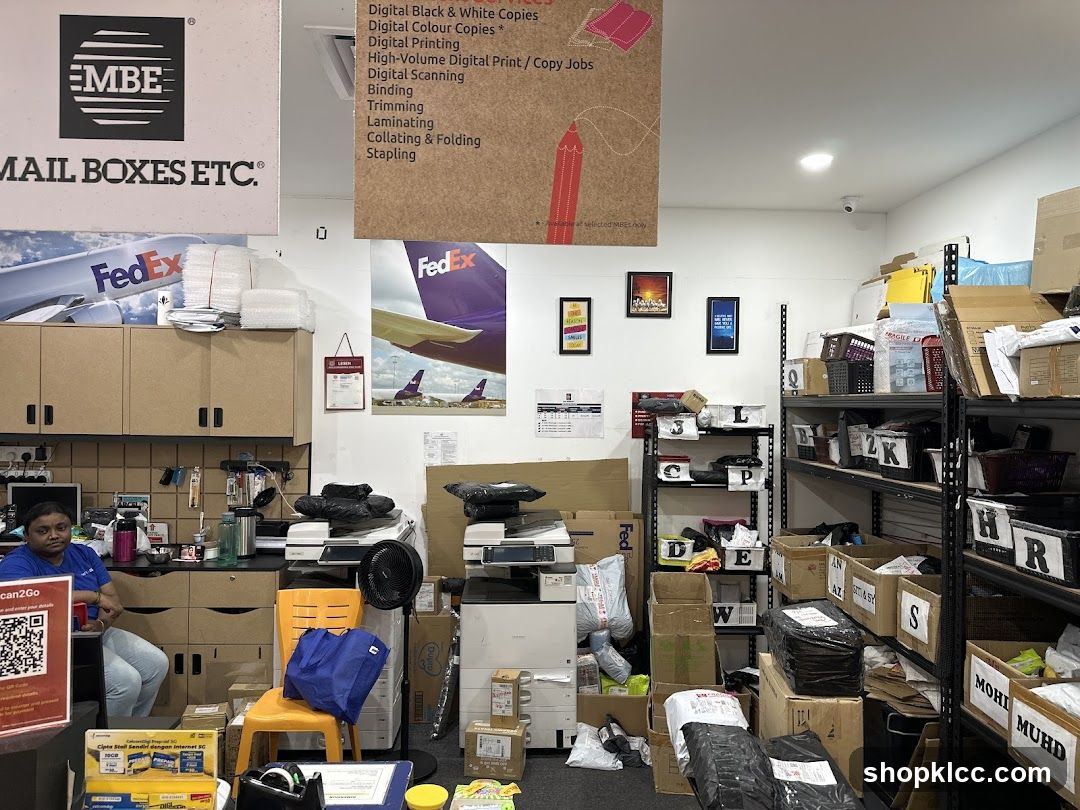 MBE Mail Boxes Etc. Store Interior