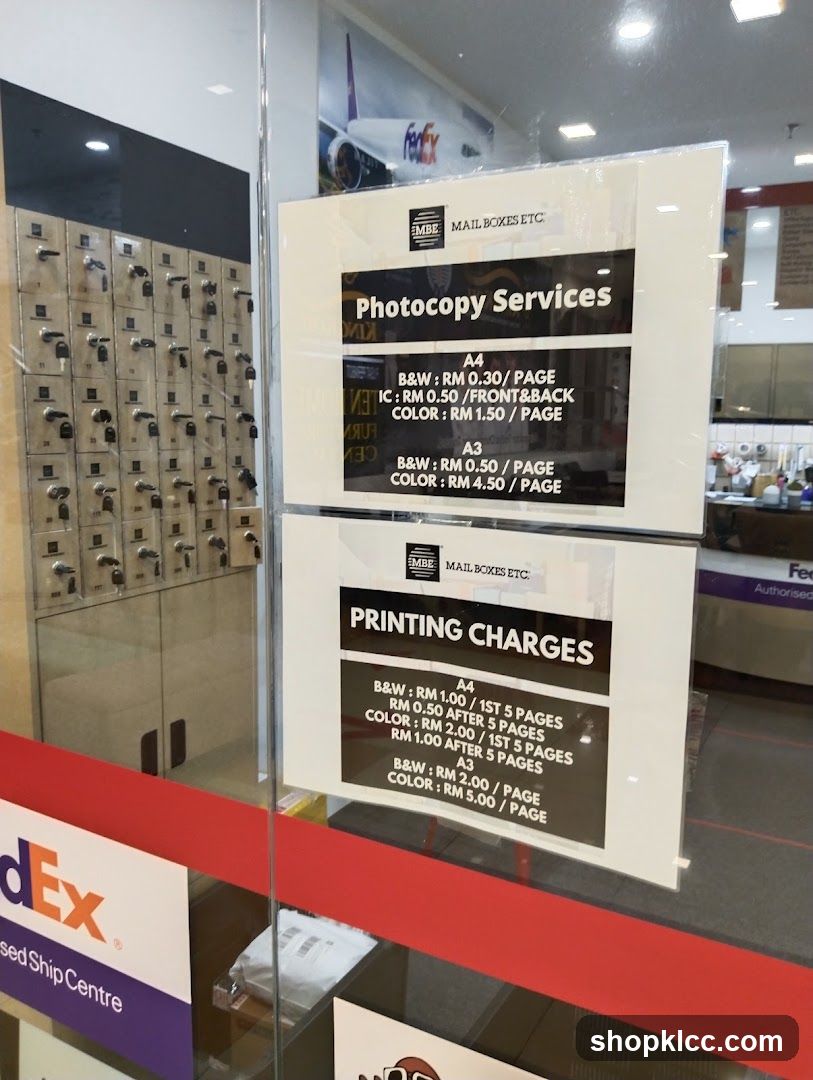MBE Mail Boxes Etc. Photocopy and Printing Services
