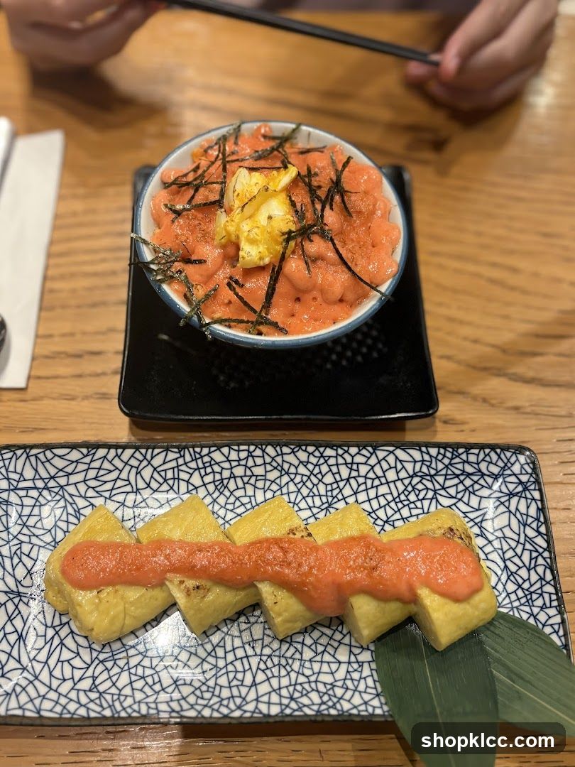Sushi Bowl and Tempura with Sauce