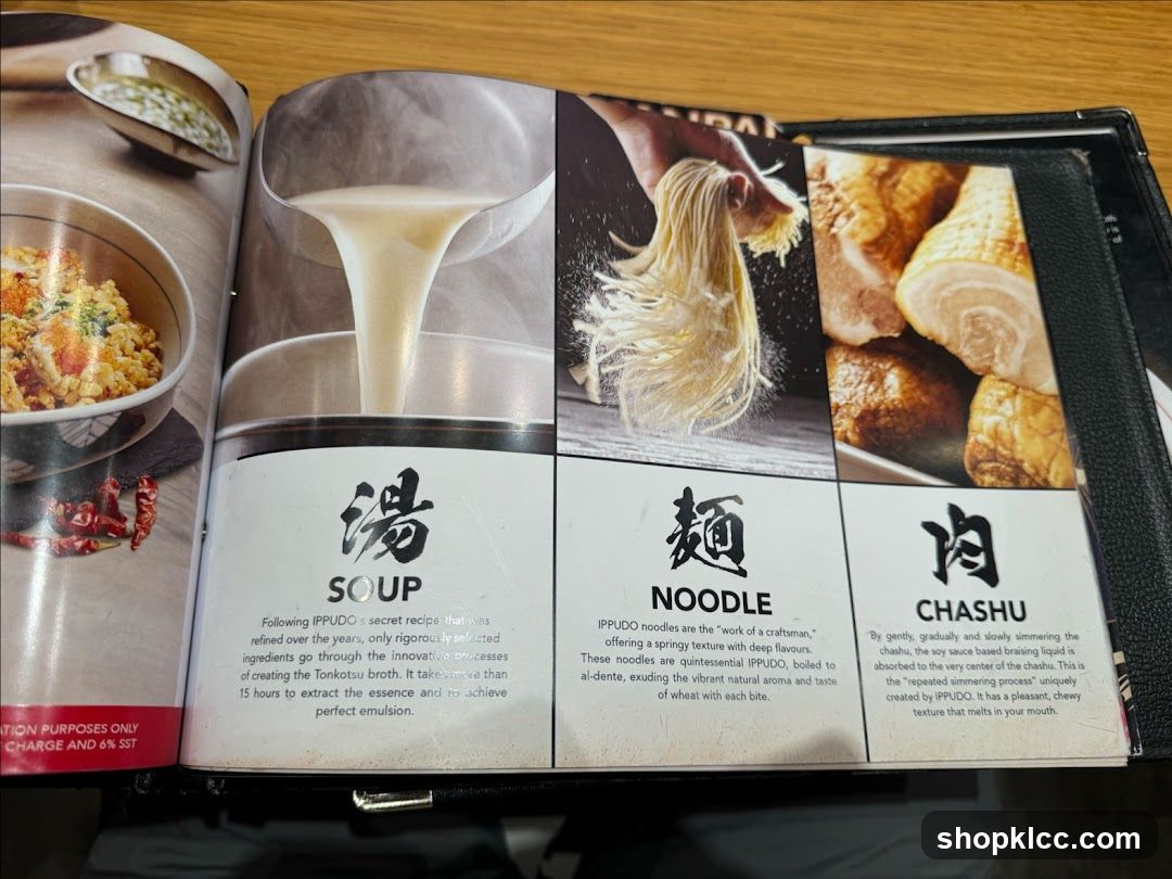 Ippudo Menu Page