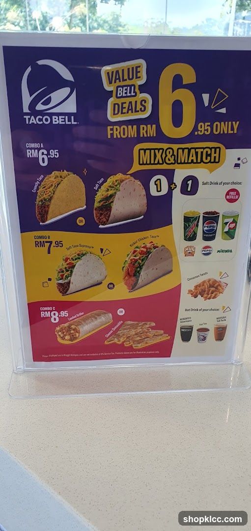 Taco Bell Value Bell Deals