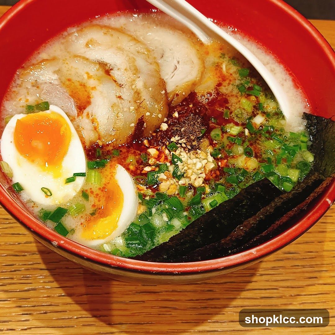 Ramen Bowl with Soft-Boiled Egg and Pork Slices