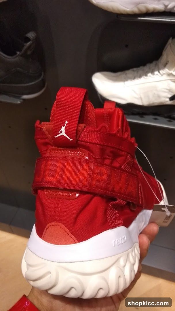Red Jordan Shoe Display