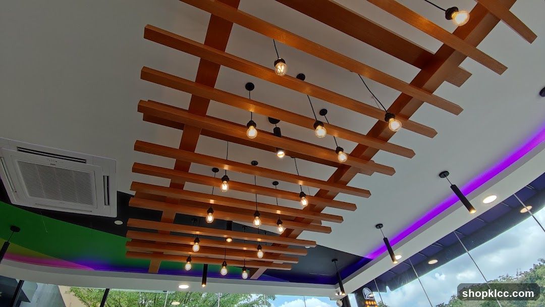 Modern Ceiling Design with Pendant Lights