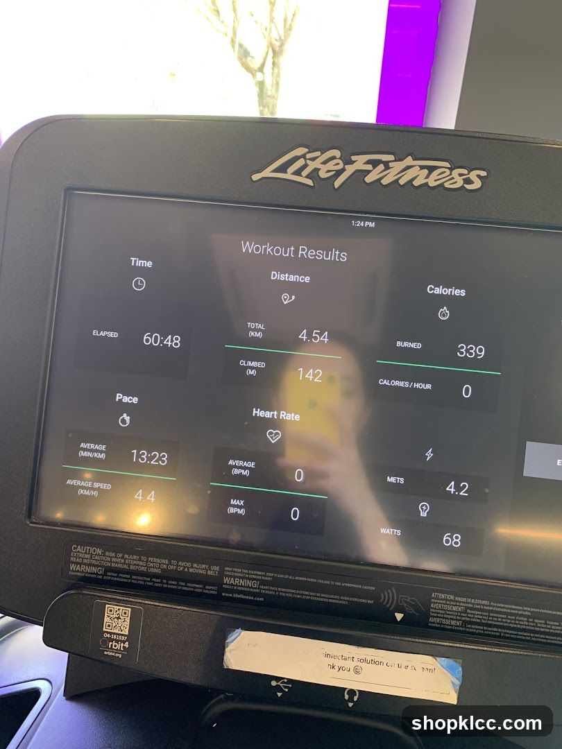 Treadmill Workout Results