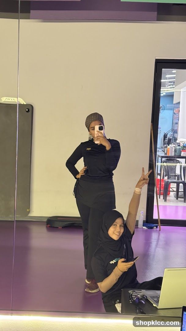 Two women in a gym