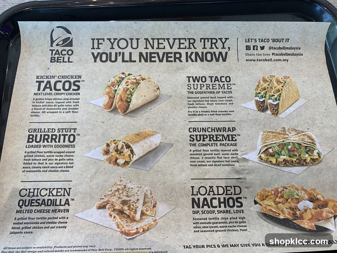 Taco Bell Menu