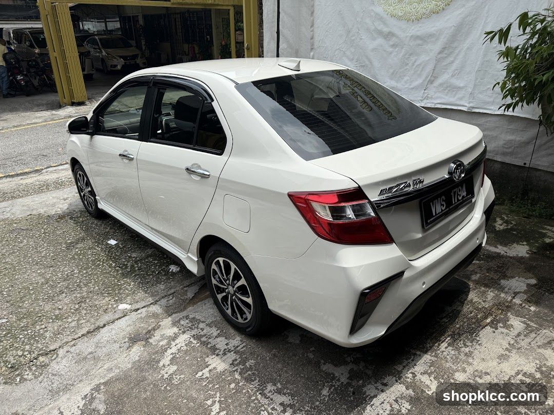 White Toyota Brio Sedan