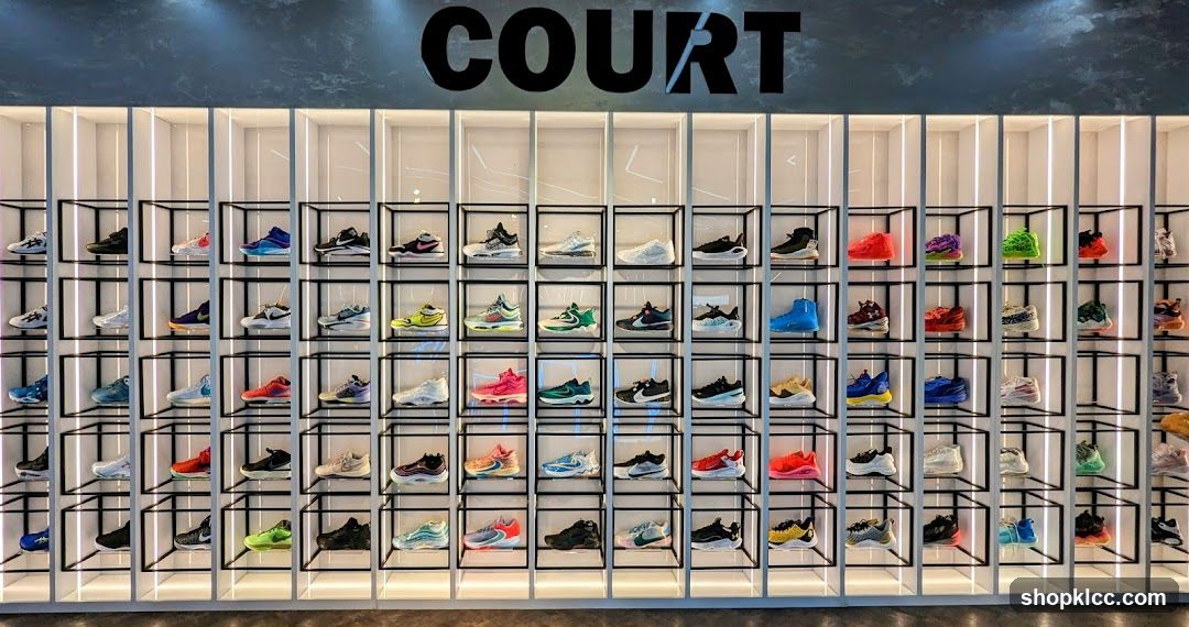 Court Shoe Display Wall
