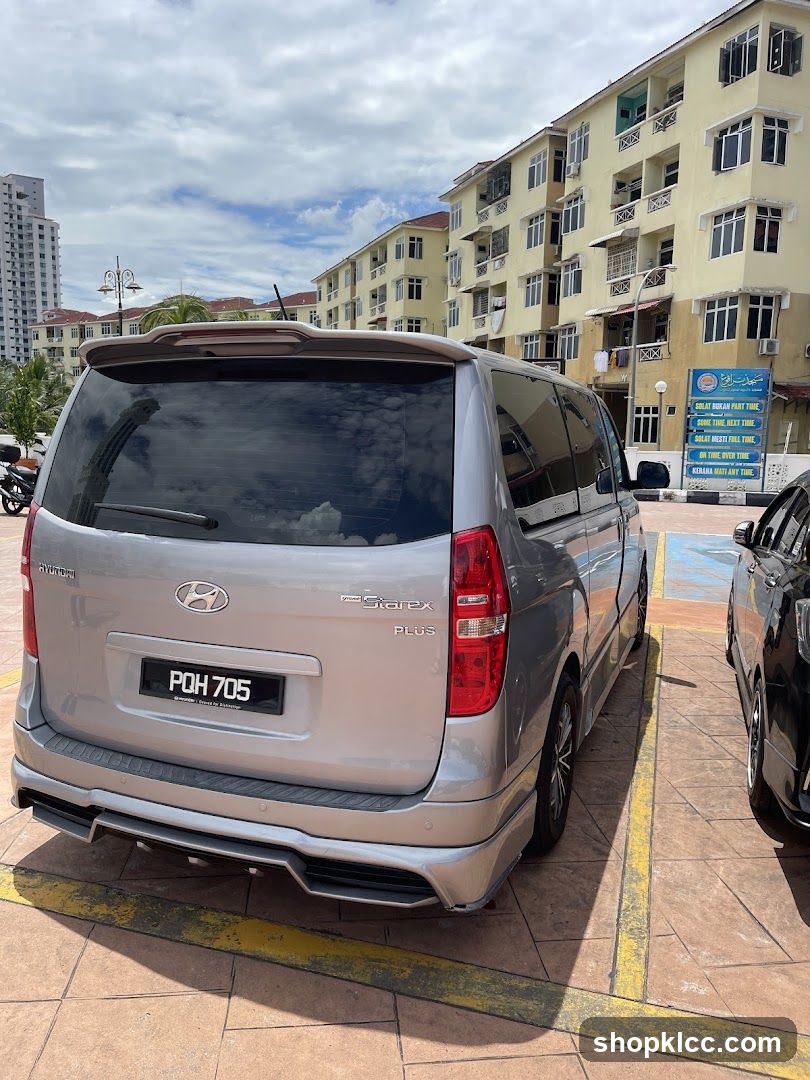 Hyundai Starex parked in lot