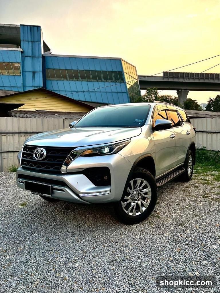 Silver Toyota Fortuner SUV