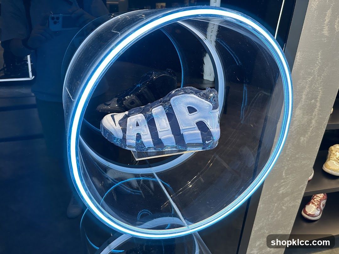 Shoe Display in Neon Tube