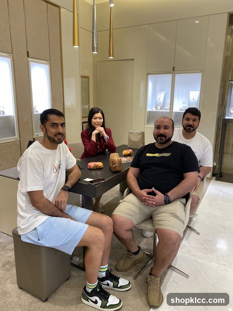 Group in a modern interior space