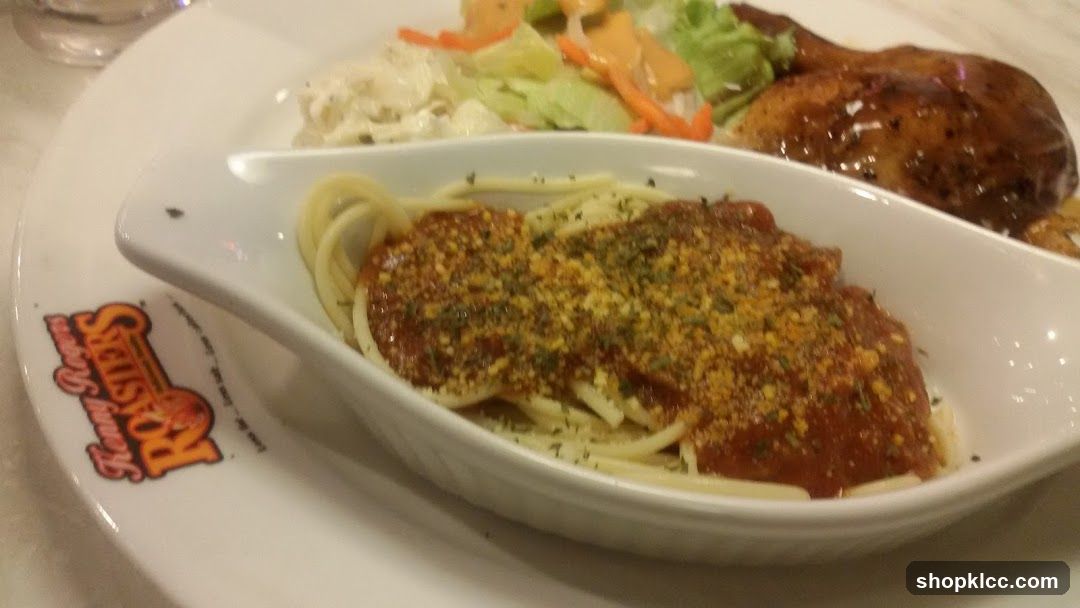 Spaghetti with Meatballs and Side Salad