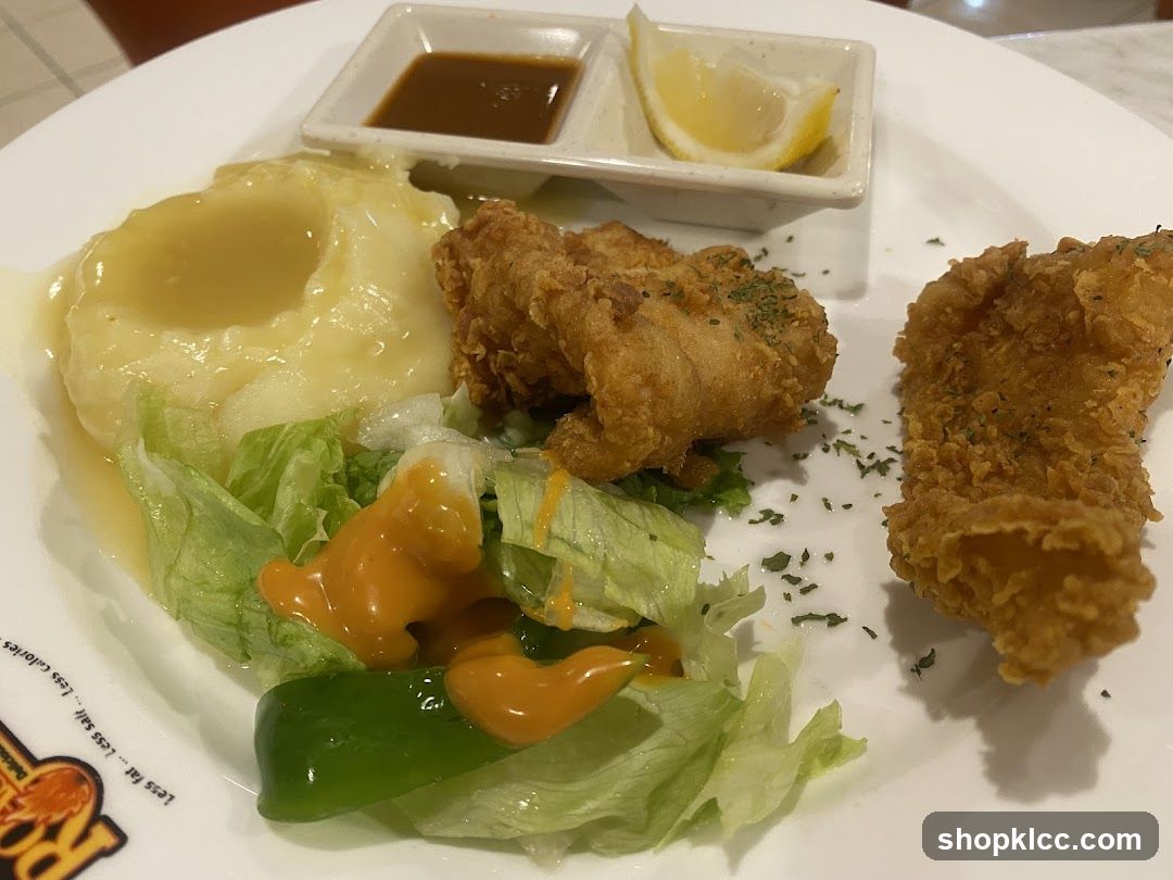 Fried Chicken and Mashed Potato Meal