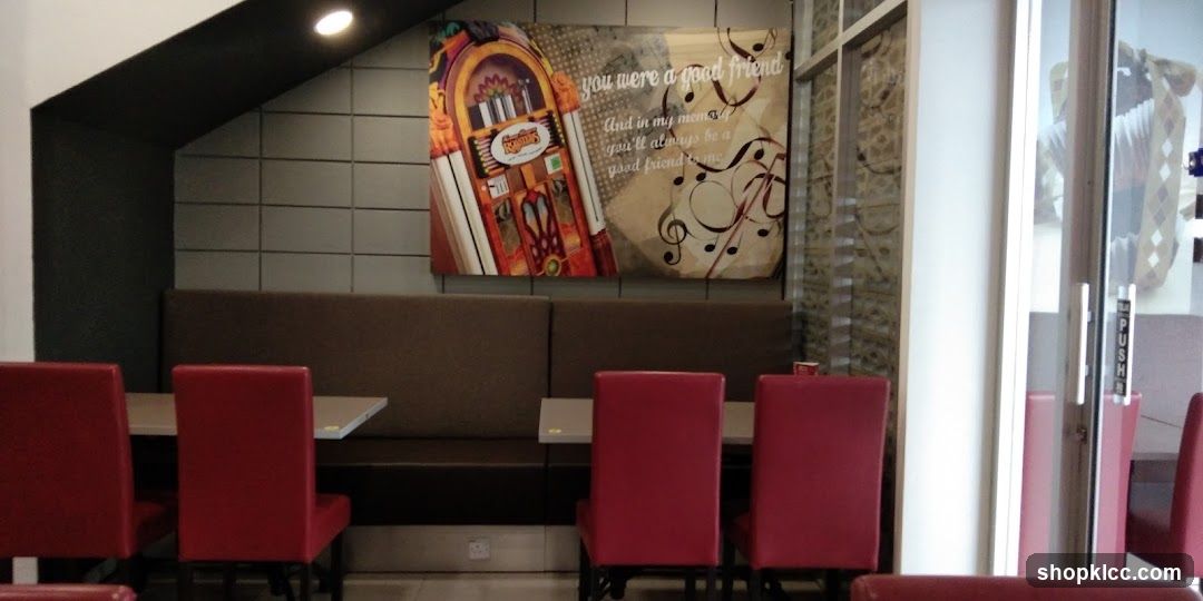Dining Area with Jukebox Wall Art