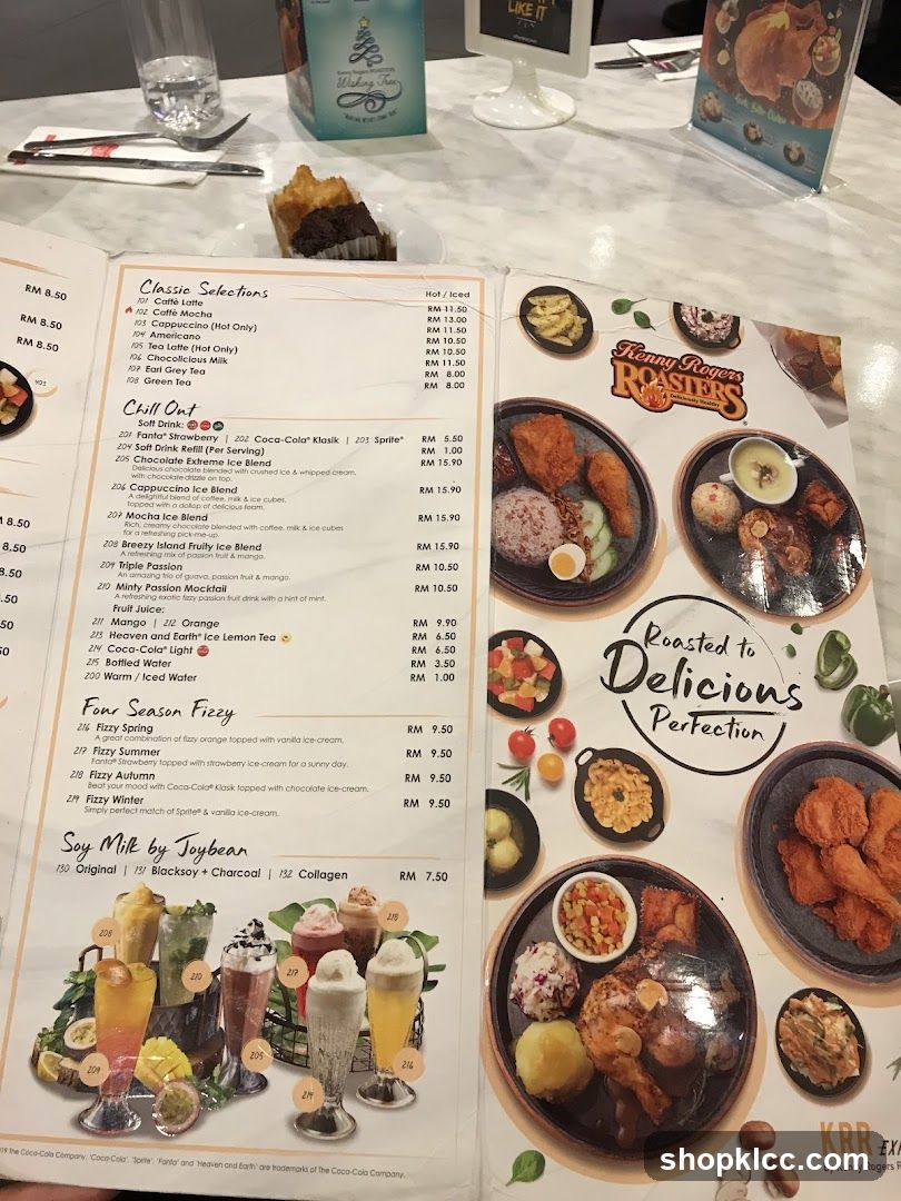 Coffee Shop Menu Display