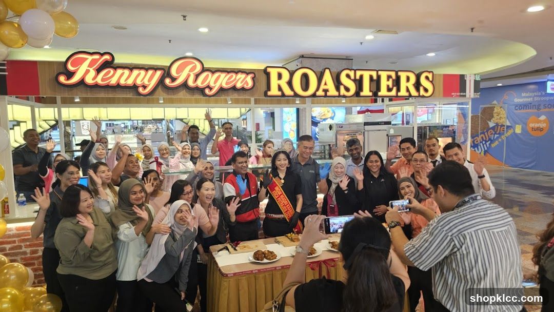 Group photo at Kenny Rogers Roasters