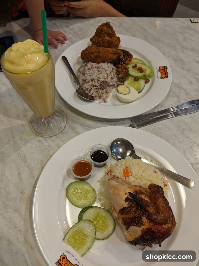 Food Table with Plates and Drink