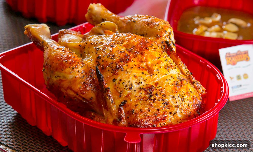 Roasted Chicken in Red Container