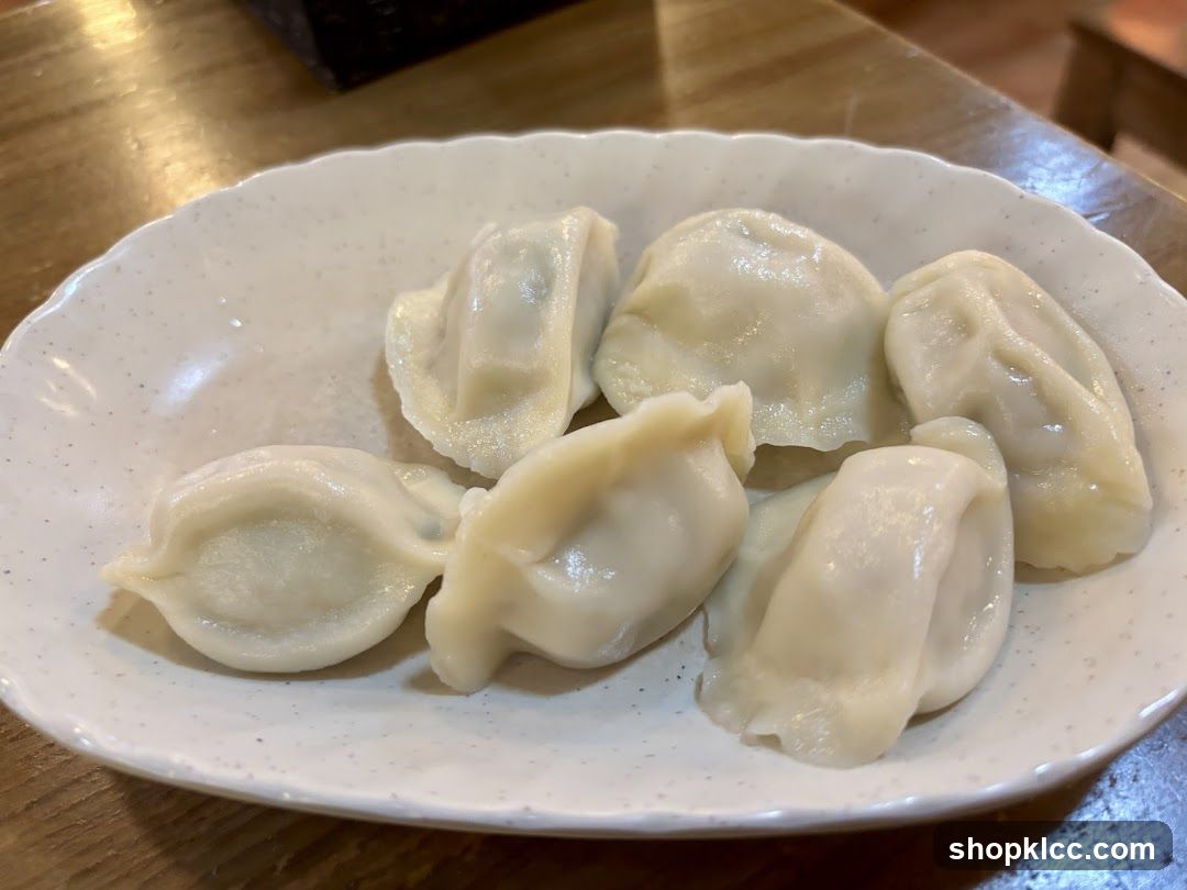 Dumplings on a Plate
