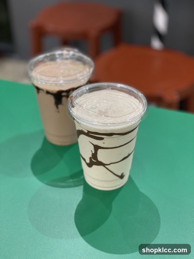 Two Iced Drinks