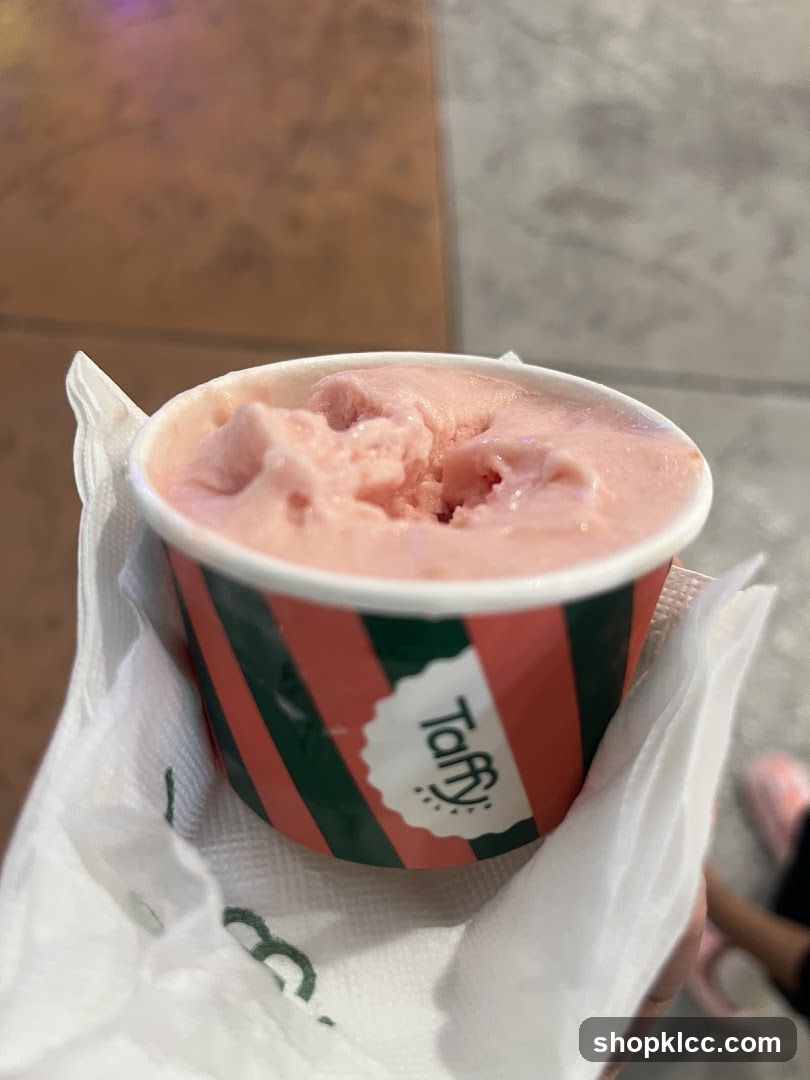 Pink Sorbet in a Cup