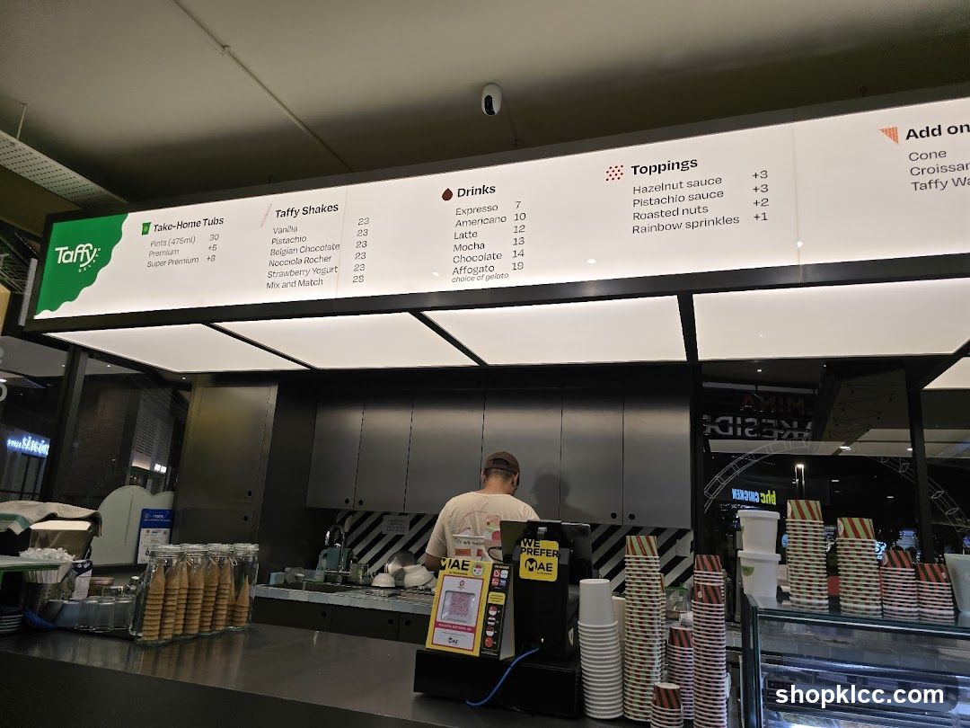 Taffy Menu