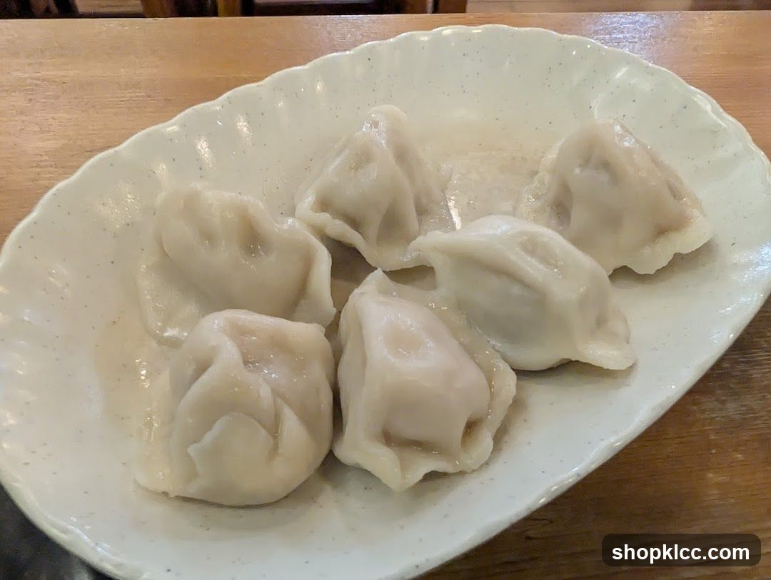 Dumplings on a plate