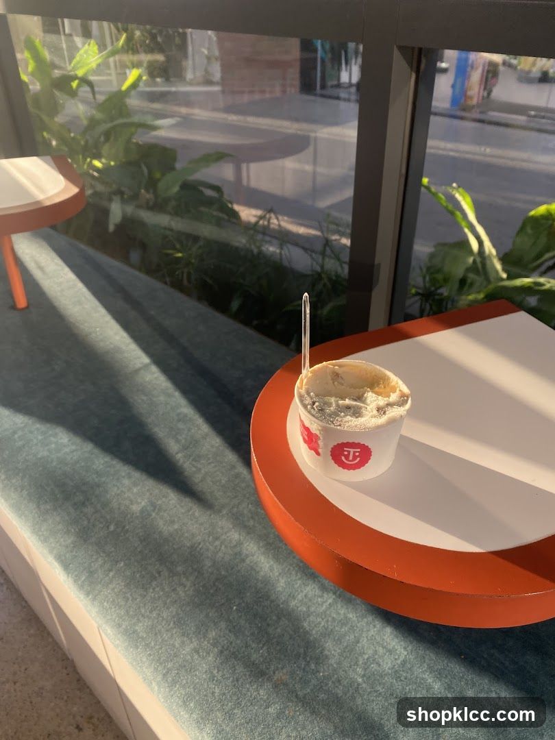 Ice Cream Cup on Table