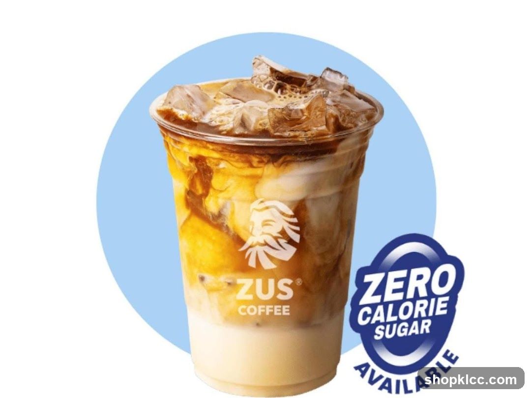 Iced Coffee with Zero Calorie Sugar