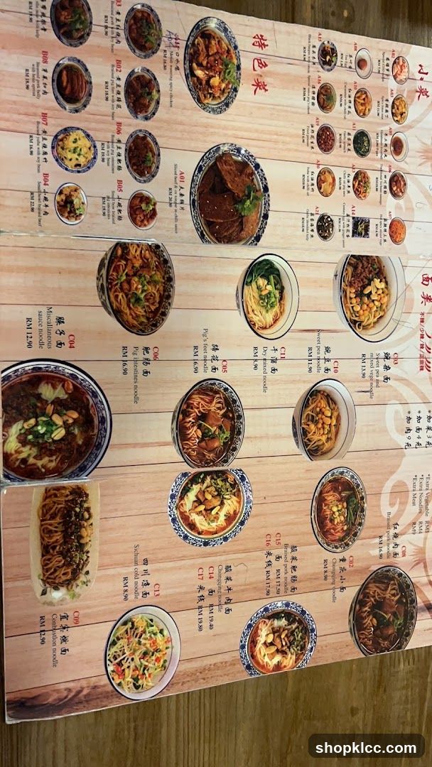 Noodle Menu Board