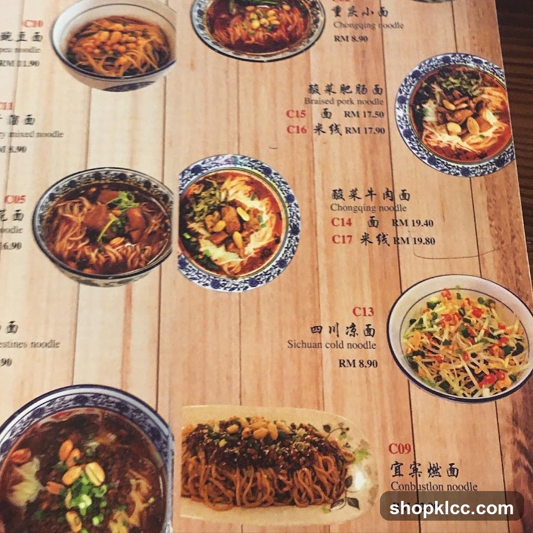 Noodle Menu Board
